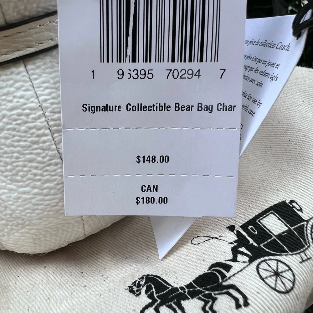 SOLD——-Coach Collectible Bear Bag Charm - Picture 3 of 6